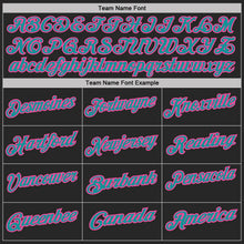 Charger l'image dans la galerie, Custom Black Teal Purple-Pink Digital Camo Two Tone Performance Polo Shirt