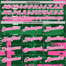 Загрузить изображение в средство просмотра галереи, Custom Green Pink-White Abstract Geometric Grunge Fragment Performance Polo Shirt