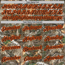 Laden Sie das Bild in den Galerie-Viewer, Custom Camo Black Orange-Olive Camo Woodland Forest Camouflage Salute To Service Performance Polo Shirt