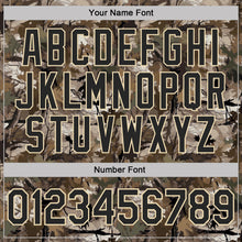Laden Sie das Bild in den Galerie-Viewer, Custom Camo Black Cream-Olive Camo Woodland Forest Camouflage Salute To Service Performance Polo Shirt