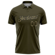 Загрузить изображение в средство просмотра галереи, Custom Olive Camo-Black Salute To Service Performance Polo Shirt