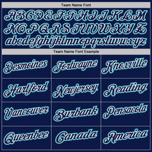 Laden Sie das Bild in den Galerie-Viewer, Custom Navy White Pinstripe-Teal Performance Polo Shirt