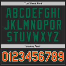 Load image into Gallery viewer, Custom Black Orange Pinstripe White-Kelly Green Performance Polo Shirt