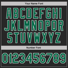 Load image into Gallery viewer, Custom Black Kelly Green Pinstripe-White Performance Polo Shirt