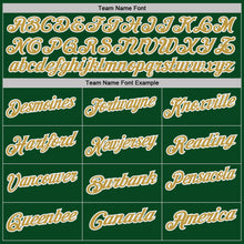 Charger l'image dans la galerie, Custom Green White Pinstripe-Old Gold Performance Polo Shirt