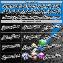 Laden Sie das Bild in den Galerie-Viewer, Custom Black Thunder Blue-White Billiard Balls Performance Polo Shirt