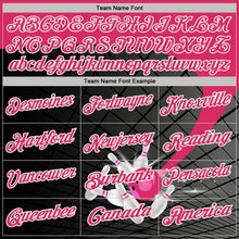 Загрузить изображение в средство просмотра галереи, Custom Black Pink-White Bowling Geometric Grid Performance Polo Shirt