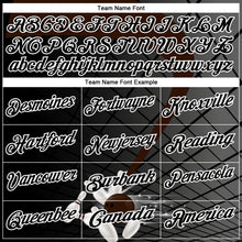 Laden Sie das Bild in den Galerie-Viewer, Custom Black Brown-White Bowling Geometric Grid Performance Polo Shirt