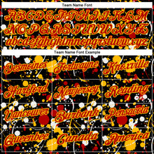 Загрузить изображение в средство просмотра галереи, Custom Graffiti Pattern Red Black Gold-White Vibrant Multi-Color Abstract Splatter Performance Polo Shirt