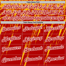 Загрузить изображение в средство просмотра галереи, Custom Red Gold-White Distressed Scratch Brush Stroke Performance Polo Shirt