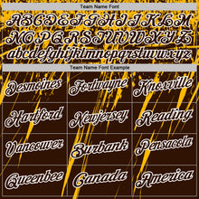 Load image into Gallery viewer, Custom Brown Gold-White Distressed Scratch Brush Stroke Performance Polo Shirt