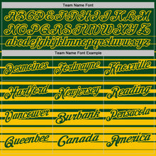 Charger l'image dans la galerie, Custom Green-Yellow Horizontal Gradient Stripe Performance Polo Shirt