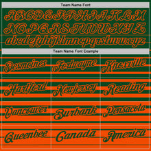 Laden Sie das Bild in den Galerie-Viewer, Custom Green-Orange Horizontal Gradient Stripe Performance Polo Shirt