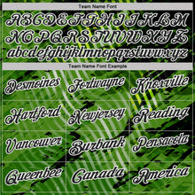 Charger l'image dans la galerie, Custom Black Neon Green-White Abstract Grunge Splatter Diagonal Stripe Performance Polo Shirt