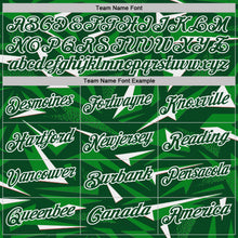 Charger l'image dans la galerie, Custom Green Grass Green-White Cyber Mecha E-sport Geometric Shards Spike Performance Polo Shirt