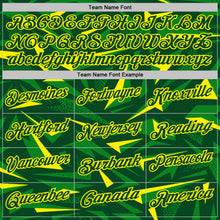 Загрузить изображение в средство просмотра галереи, Custom Green Grass Green-Light Yellow Cyber Mecha E-sport Geometric Shards Spike Performance Polo Shirt