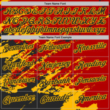 Load image into Gallery viewer, Custom Red Black-Gold Brush Stroke Shatter Splatter Performance Polo Shirt