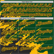 Load image into Gallery viewer, Custom Green Black-Gold Brush Stroke Shatter Splatter Performance Polo Shirt