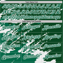 Charger l'image dans la galerie, Custom Green Kelly Green-White Brush Stroke Shatter Splatter Performance Polo Shirt