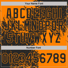 Load image into Gallery viewer, Custom Black-Bay Orange Distressed Scratch Brush Stroke Performance Polo Shirt