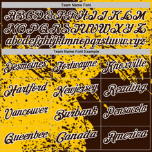 Load image into Gallery viewer, Custom Yellow Brown-White Distressed Scratch Brush Stroke Performance Polo Shirt
