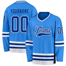 Charger l'image dans la galerie, Custom Powder Blue Royal-White Hockey Jersey