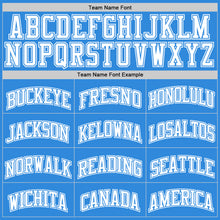 Laden Sie das Bild in den Galerie-Viewer, Custom Powder Blue White Authentic Basketball Jersey