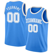 Laden Sie das Bild in den Galerie-Viewer, Custom Powder Blue White Authentic Basketball Jersey