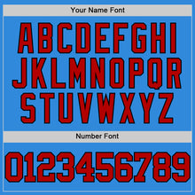 Загрузить изображение в средство просмотра галереи, Custom Powder Blue Red-Black Authentic Basketball Jersey