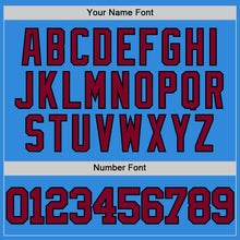 Загрузить изображение в средство просмотра галереи, Custom Powder Blue Maroon-Black Authentic Basketball Jersey