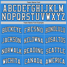 Laden Sie das Bild in den Galerie-Viewer, Custom Powder Blue White-Black Authentic Basketball Jersey