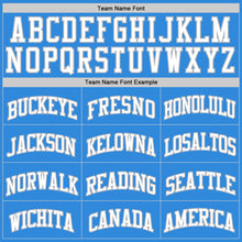 Laden Sie das Bild in den Galerie-Viewer, Custom Powder Blue White-Gray Authentic Basketball Jersey