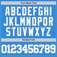 Laden Sie das Bild in den Galerie-Viewer, Custom Powder Blue White-Gray Authentic Basketball Jersey