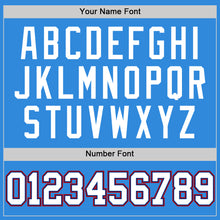 Laden Sie das Bild in den Galerie-Viewer, Custom Powder Blue White Royal-Red Authentic Basketball Jersey