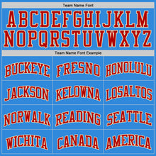 Laden Sie das Bild in den Galerie-Viewer, Custom Powder Blue Red-Cream Authentic Basketball Jersey