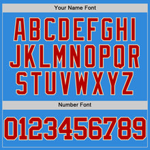 Laden Sie das Bild in den Galerie-Viewer, Custom Powder Blue Red-Cream Authentic Basketball Jersey