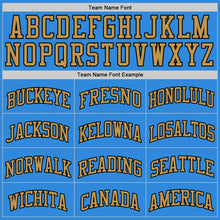 Laden Sie das Bild in den Galerie-Viewer, Custom Powder Blue Old Gold-Black Authentic Basketball Jersey