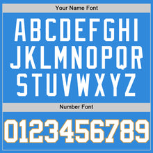 Laden Sie das Bild in den Galerie-Viewer, Custom Powder Blue White-Old Gold Authentic Basketball Jersey