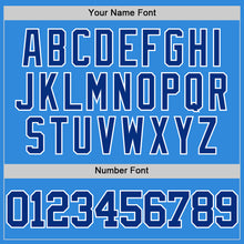 Laden Sie das Bild in den Galerie-Viewer, Custom Powder Blue Royal-White Authentic Basketball Jersey