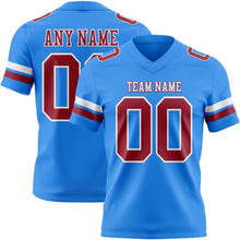 Load image into Gallery viewer, Custom Powder Blue Cardinal-White Authentic Football Jersey