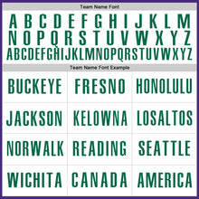 Laden Sie das Bild in den Galerie-Viewer, Custom Purple Kelly Green-White Authentic Baseball Jersey