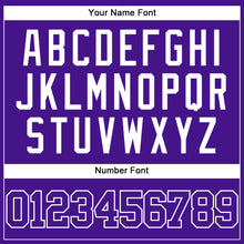 Загрузить изображение в средство просмотра галереи, Custom Purple White Mesh Authentic Throwback Baseball Jersey