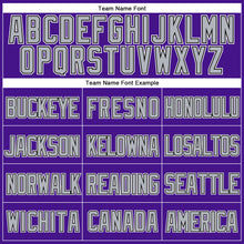 Загрузить изображение в средство просмотра галереи, Custom Purple Black-Gray Mesh Authentic Throwback Baseball Jersey