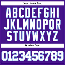 Загрузить изображение в средство просмотра галереи, Custom Purple White-Light Blue Mesh Authentic Throwback Baseball Jersey