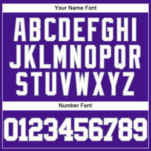 Загрузить изображение в средство просмотра галереи, Custom Purple White-Gray Mesh Authentic Throwback Baseball Jersey