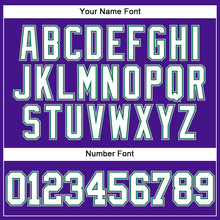 Загрузить изображение в средство просмотра галереи, Custom Purple Kelly Green-Gray Mesh Authentic Throwback Baseball Jersey