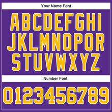 Загрузить изображение в средство просмотра галереи, Custom Purple Gold-White Authentic Football Jersey