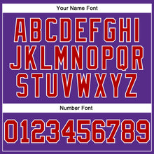 Загрузить изображение в средство просмотра галереи, Custom Purple Red-White Authentic Football Jersey