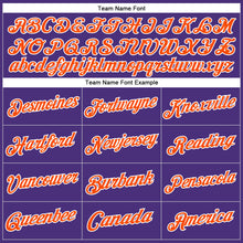 Загрузить изображение в средство просмотра галереи, Custom Stitched Purple Orange-White Sports Pullover Sweatshirt Hoodie