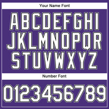 Загрузить изображение в средство просмотра галереи, Custom Stitched Purple Black-Gray Sports Pullover Sweatshirt Hoodie